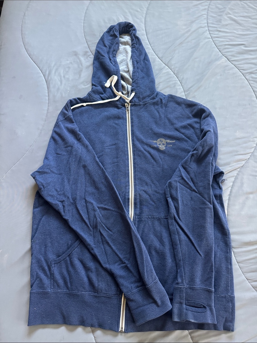 Foo Fighters Navy Zip-Up Hoodie Sweater